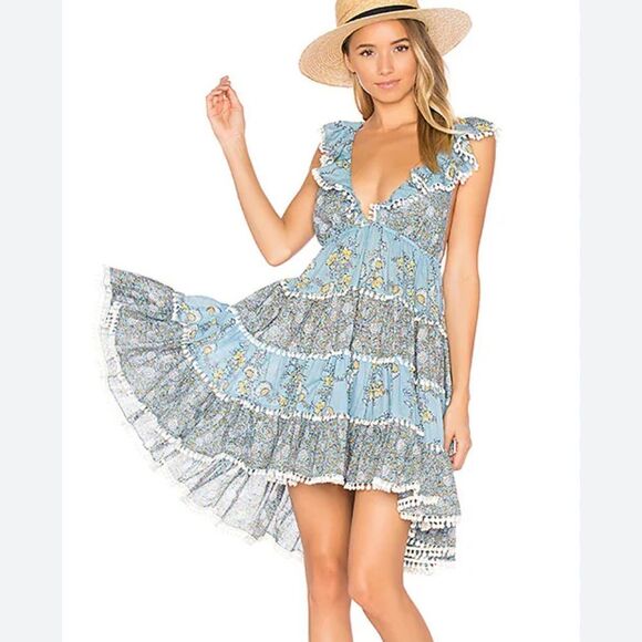 Floral Puff Sleeve Dress size2 - Picture 1 of 9